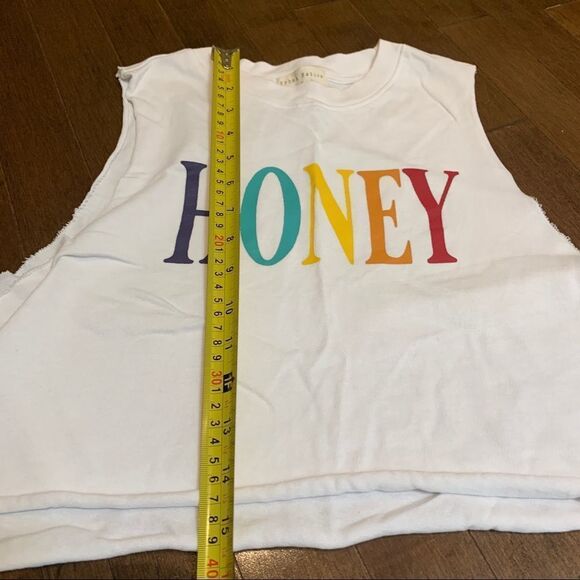 Urban nation white HONEY cropped tank top size M - Picture 4 of 5